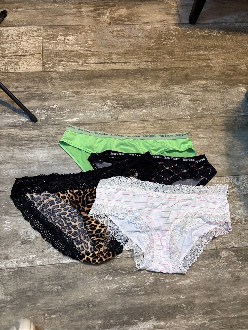 Juicy Couture,SO, lucky brand Bikini Briefs Lime Green, Black, Leopard, White xl